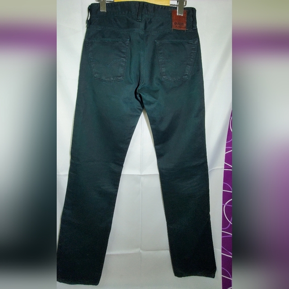 NWT Guess Jeans Lincoln Slim Fit Low Rise Straight Leg Amulet Green Sueded 28x32 - Picture 10 of 14